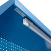 Shop Desk w/ Pigeonhole Storage - Pegboard w/Shelf 34-1/2"W x 30"D x 38 to 42-1/2"H- Flat Top -Blue
																			