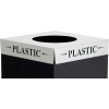 Safco® Square-Fecta 2990PC Waste Receptacle Lid, Plastic