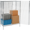 Nexel® Chrome Security Shelving Unit 36"W x 24"D x 66"H