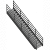 7 Step Industrial Staircase - 63" Landing Height