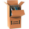Global Industrial&#153; Wardrobe Packing Cardboard Corrugated Boxes, 24&quot;L x 22&quot;W x 60&quot;H, Kraft - Pkg Qty 5