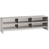 6 Pigeonhole Compartment Riser for Pucel 36"W Shop Desk - Gray