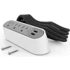Wiremold WSPC320WH Desktop Power & Charging Center, 3- Tamper Resistant Outlets, 2- 3.1A USB Ports