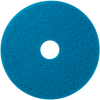 Global Industrial 18" Scrubbing Pad, Blue, 5 Per Case
