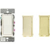 Leviton DSL06-1LZ Decora Rocker Slide Dimmer, Use w/ LED-CFL-INC Lamps, 120V, White-Ivory-Lt. Almond
