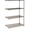 Nexel® Black Epoxy Wire Shelving Add-On 54"W x 14"D x 54"H