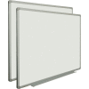Global Industrial™ Porcelain Dry Erase Whiteboard - 48 x 36 - Aluminum - Pack of 2