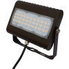 Commercial LED CLF4-50P5YKBR LED Flood Light, 50W, 6500 Lumens, 5000K, Yoke Mount, Bronze, DLC 4.4