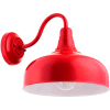 Sunlite 46069-SU FIX/GN/E26/RED Outdoor Gooseneck Wall Mount Fixture, Med Base, 120V, Wet Location - Pkg Qty 2