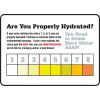 Accuform MRST533VA Safety Hydration Card, ARE YOU PROPERLY HYDRATED, 7"H x 10"W, Aluminum