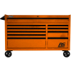 Homak RS Pro 10 Drawer Rolling Cabinet - Red