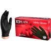 Ammex&#174; BX34 Powder-Free Industrial Grade Nitrile Gloves, Black, 3 MIL, Textured, Medium