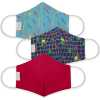 Reusable Youth Cloth Face Mask, Washable, 3-Layer Contour, Teachers Pet Print, 3/Pack