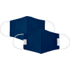 Reusable Youth Cloth Face Mask, Washable, 3-Layer Contour, Navy Blue, 10/Bag