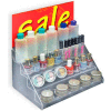 Global Approved 326040 4-Step Countertop Display, 12" x 8", Acrylic ,1 Piece