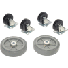 Replacement Caster Kit for Global Industrial Wood & Steel Deck Narrow Aisle Platform Trucks