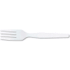 Dixie® DXEFM207, Forks, Plastic, White, 100/Box