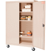 Sandusky Mobile Storage Cabinet TA3R462460- 46x24x66, Sand