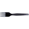 Dixie® DXEFM507, Forks, Plastic, Black, 100/Box
