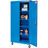 Sandusky Mobile Storage Cabinet TA4R302466 - 30x24x72, Blue