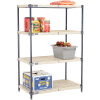 Nexelite® Vented Plastic Shelving 36"W x 21"D x 54"W Nexelon Finish