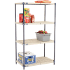 Nexelite® Vented Plastic Shelving 36"W x 21"D x 63"H Nexelon Finish
