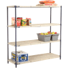 Nexelite® Vented Plastic Shelving 60"W x 21"D x 63"H Nexelon Finish