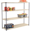Nexelite® Vented Plastic Shelving 72"W x 21"D x 63"H Nexelon Finish