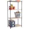 Nexelite® Vented Plastic Shelving 36"W x 21"D x 74"H Nexelon Finish