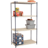 Nexelite® Vented Plastic Shelving 42"W x 21"D x 74"H Nexelon Finish