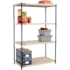 Nexelite® Vented Plastic Shelving 48"W x 21"D x 74"H Nexelon Finish