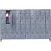 Strong Hold® Heavy Duty Slim-Line Locker 106-18-2TSL - Double Tier 122x18x78 20 Door