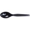 Dixie® DXETM507, Teaspoons, Plastic, Black, 100/Box