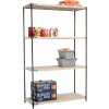 Nexelite® Vented Plastic Shelving 54"W x 24"D x 86"H Nexelon Finish