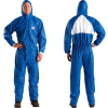 3M™ Disposable Coverall, Knit Cuffs, Attached Hood, Blue, 4X-Large, 4530-BLK-4XL, 25/Case