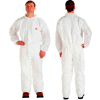 3M™ Disposable Coverall, Elastic Wrists & Ankles, White, XL, 4510CS-BLK-XL, 25/Case