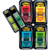 3M Post-it® "Sign Here" Flags 680-SH4VA 1 in x 1.719 in, 200 Flags/Pack - Pkg Qty 2