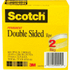 Scotch® Double Sided Tape 665-2P34-36, 3/4" x 1296", 3" Core, 2 Rolls/PK