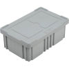 Plastic Dividable Grid Container, 16-1/2 L x 10-7/8 W x 6 H, Gray - Pkg Qty
																			