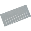 Global Industrial Width Divider DS93080 for Plastic Dividable Grid Container DG93080, Qty 6