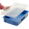 Global Industrial Lid for Plastic Dividable Grid Container, 16-1/2"L x 10-7/8"W Clear - Pkg Qty 4