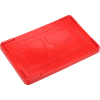 Global Industrial Lid COV92000 for Plastic Dividable Grid Container, 16-1/2"L x 10-7/8"W, Red - Pkg Qty 4