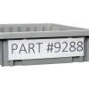 Global Industrial Label Holder LBL2X8 for Plastic Dividable Grid Container, 8"W x 2"H, Qty 6