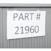 Global Industrial Label Holder LBL5X8 for Plastic Dividable Grid Container, 8"W x 5"H, Qty 6