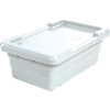 Global Industrial Cross Stack Nest Tote Tub - 25-1/8 x 16 x 8-1/2 White - Pkg Qty 6