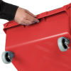 Hopper Front Handle on Giant Storage Stacking Bin with Casters
