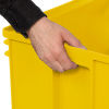 Rear Handle on Giant Storage Stacking Bin with Casters