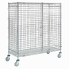 Wire Shelf Security Truck, Poly-Z-Brite®, 24"W x 60"L x 69"H, Polyurethane, 4 Swivel Casters