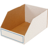 Foldable Corrugated Shelf Bin 15-3/4"W x 23-1/2"D x 12"H, White - Pkg Qty 27