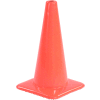 18" Traffic Cone, Non-Reflective, Orange, 3 lbs, 1850